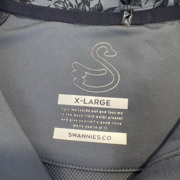 Swannies 1/4 Zip Mens XL Gray Repreve 23 Golf Performance Stretch Pullover Shirt - Picture 7 of 14
